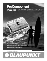 Blaupunkt PCA-450 - Owners Manual